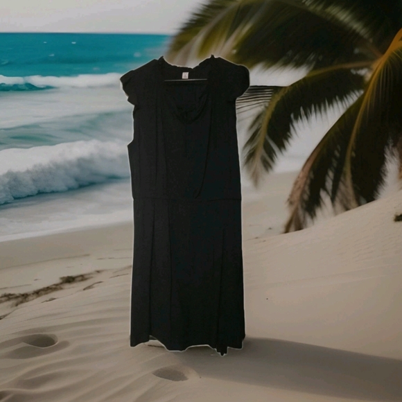 Old Navy Dresses & Skirts - Pre-owned Old Navy: Black Summer/spring unlined Capsleeve Dress Sz XL Tall.